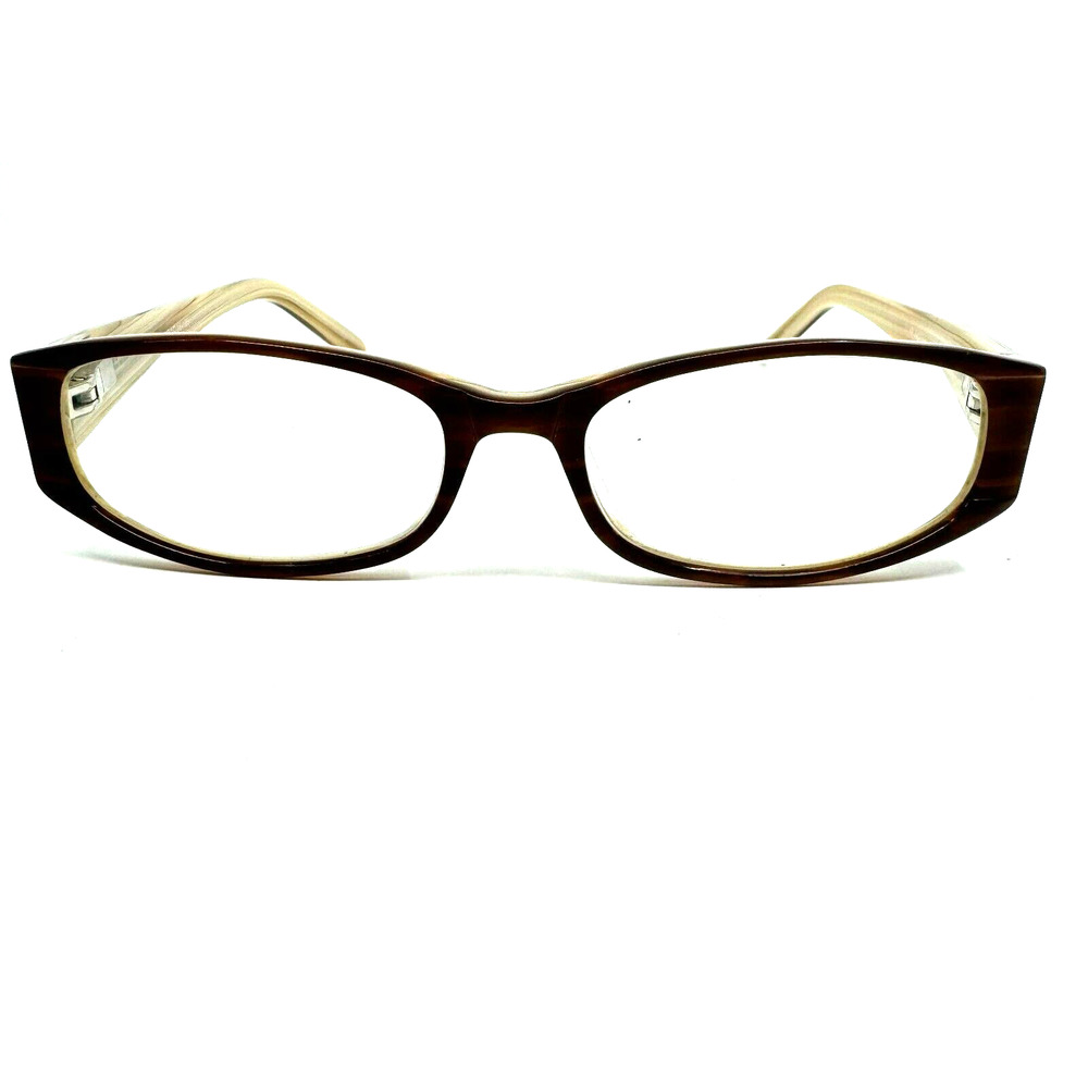 Elan Eyeglasses Frames 9407 Honey 51-16-135 Brown/Crystal Full Rim H10279